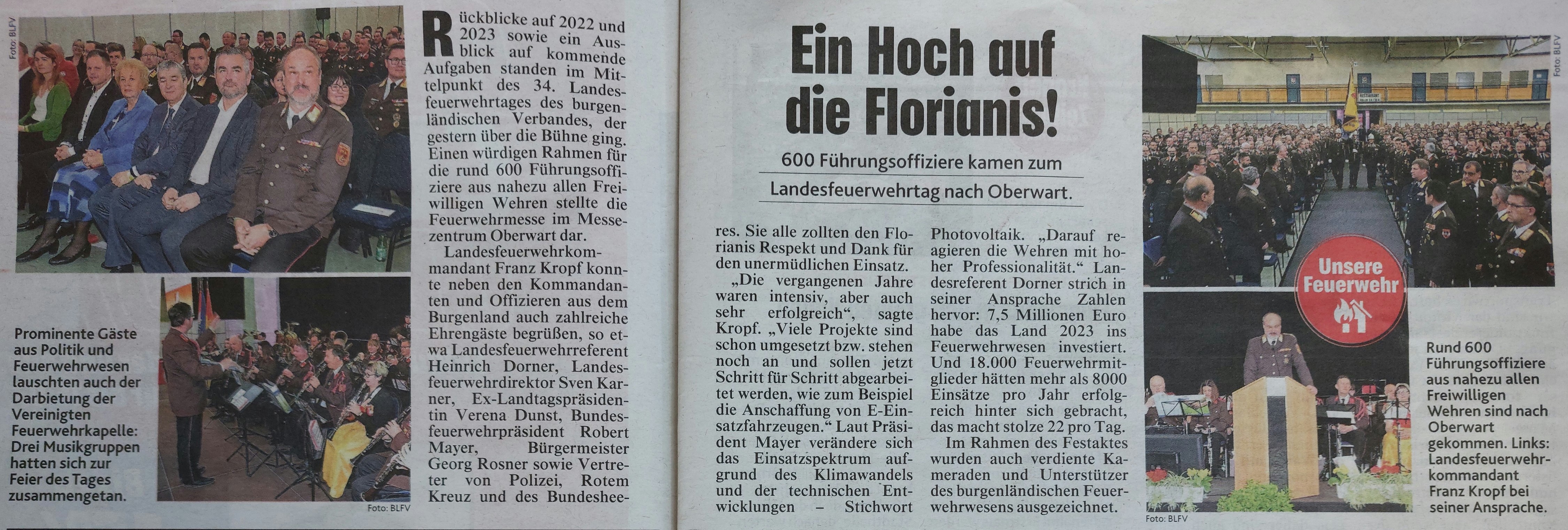 Landesfeuerwehrtag Krone Burgenland